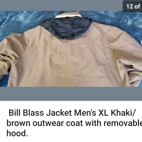 Bill Blass Jacket Men's XL Khaki/brown outwear coa - Picture 6 of 6